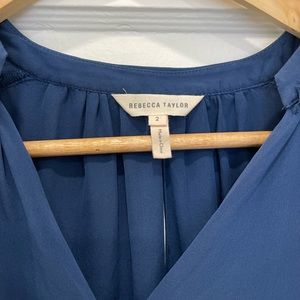 Bright Blue Rebecca Taylor Blouse- size 2